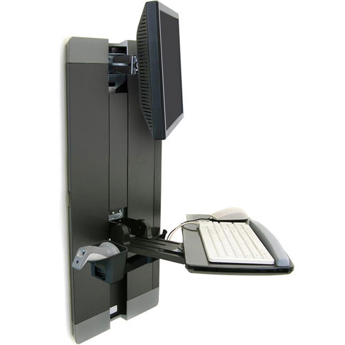 Ergotron Styleview Vertical Lift Patient Room Black 60-609-195