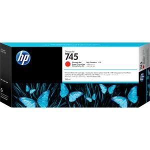 HP 745 Chromatic Red DesignJet Ink Cartridge F9K06A 300ml - Z2600 - Z5600