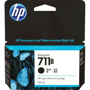 HP 711B Black Designjet Plotter Ink Cartridge 3WX00A 38ml - T130 - T530