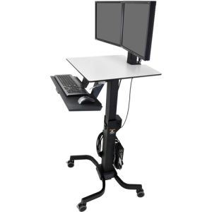 Ergotron WorkFit-C Dual LCD Sit-Stand Workstation 24-214-085