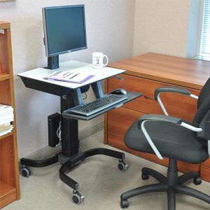 Ergotron WorkFit-C Single HD Sit-Stand Workstation 24-216-085
