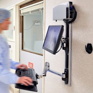 Ergotron LX II Wall Mount LCD & Keyboard Small Universal CPU Holder 45-247-026