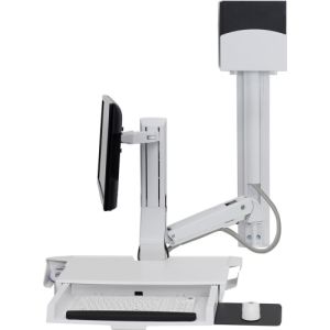 Ergotron SV Combo System Worksurface Pan Small CPU Holder White 45-594-216