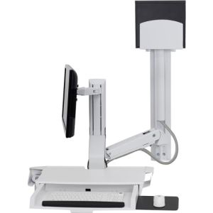 Ergotron SV Combo System Worksurface Pan Medium CPU Holder White 45-595-216