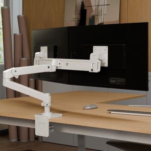 Ergotron LX Pro Desk Dual Direct Arm White 45-684-290