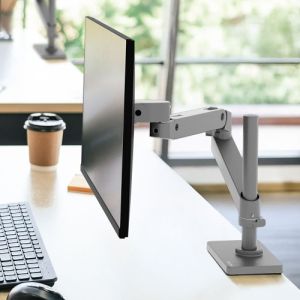 Ergotron LX PRO Desk Monitor Arm Tall Pole Dark Grey 45-695-293