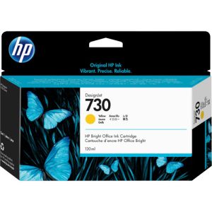 HP 730 Yellow DesignJet Ink Cartridge P2V64A 130ml - T1700 - T1600