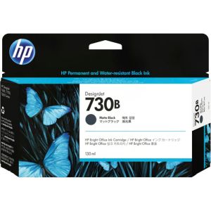 HP 730B Matte Black DesignJet Ink Cartridge 3ED45A 130ml - T1700 - T1600