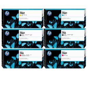 HP DesignJet Z6 High Yield Ink Cartridge Set - 300ml Black - 300ml Each Colour