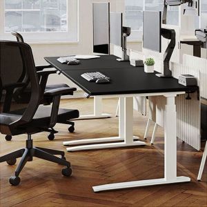 Ergovida Motorized Sit-Stand Desk 1500mm x 750mm Black/White EED-623D