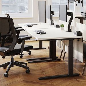 Ergovida Motorized Sit-Stand Desk 1500mm x 750mm White/Black EED-623D