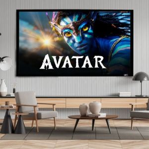 Elite Screens SE120WH1-A4K ezFrame AcousticPro4K 16:9 Projector Screen 120 Inch