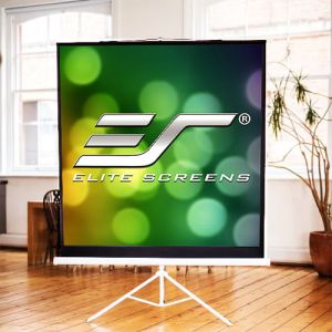 Elite Screens T120NWV1 Tripod 4:3 White Portable Projector Screen 120 Inch