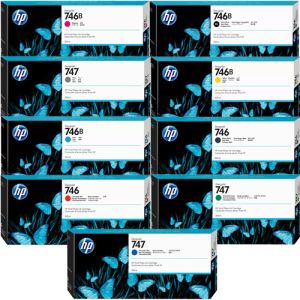 HP DesignJet Z9 High Yield Ink Cartridge Set - 300ml Black - 300ml Each Colour
