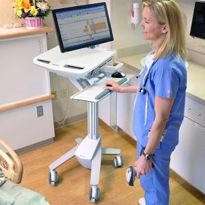 Ergotron StyleView SV41 Medical Cart with LCD Arm SV41-6200-0