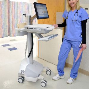Ergotron StyleView SV42 Powered Medical Cart with LCD Arm SV42-6202-4