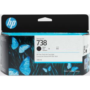 HP 738B Black Designjet Ink Cartridge 300ml 498P6A