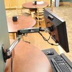 Ergotron LX Wall Mount LCD Display Arm Polished AlumInium 45-243-026