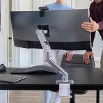Ergotron HX Desk Monitor Arm Polished Aluminum 45-475-026