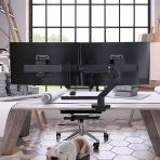 Ergotron HX Desk Dual Monitor Arm Matte Black 45-476-224