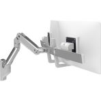 Ergotron HX Wall Dual Monitor Arm Polished Aluminum 45-479-026