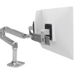 Ergotron LX Desk Dual Direct Arm Polished Aluminum 45-489-026