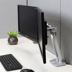 Ergotron MXV Desk Dual Monitor Arm Polished Aluminum 45-496-026