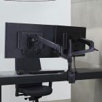 Ergotron LX Dual Stacking Arm Tall Pole Matte Black 45-509-224
