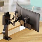 Ergotron TRACE Dual Monitor Mount Matte Black 45-631-224
