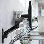 Ergotron LX Pro Single Wall Monitor Arm Black 45-683-292