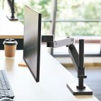 Ergotron LX PRO Desk Monitor Arm Tall Pole Black 45-695-292