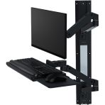 Ergotron LX Pro Wall Keyboard & Monitor Mount System Black 45-696-292