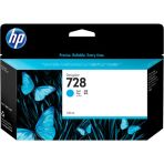 HP 728 Cyan Designjet Ink Cartridge F9J67A 130ml - T730 - T830