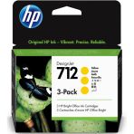 HP 712 Yellow Designjet Ink Cartridge 3 Pack 29ml 3ED79A