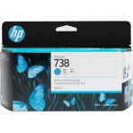 HP 738B Cyan Designjet Ink Cartridge 130ml 498N5A