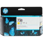 HP 738 Yellow Designjet Ink Cartridge 130ml 498N7A