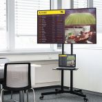 Philips 65 Inch Commercial Display + Portable Presentation Trolley 