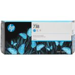 HP 738 Cyan Designjet Ink Cartridge 300ml 676M6A