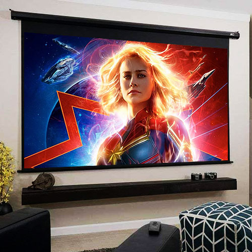 Elite Screens ELECTRIC125H Spectrum Motorised 16:9 Black Projector Screen 125 Inch