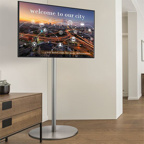 Vogels FM1644RVS Fixed Display Floor Stand - Silver