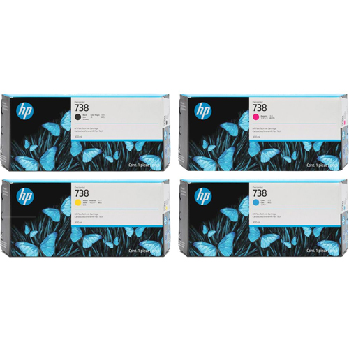 HP DesignJet T850/T950 High Yield Ink Cartridge Set - 300ml Black - 300ml Each Colour