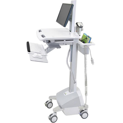 Ergotron StyleView SV42 Powered Medical Cart with LCD Pivot SV42-6302-4