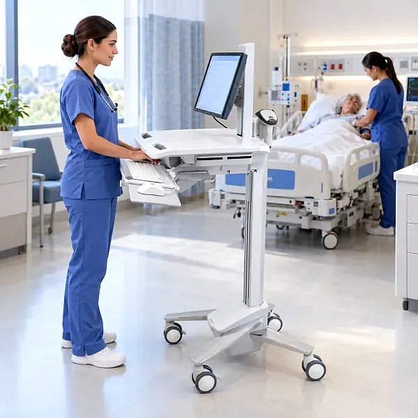 Ergotron StyleView SV40 Medical Cart with LCD Pivot SV40-6300-0