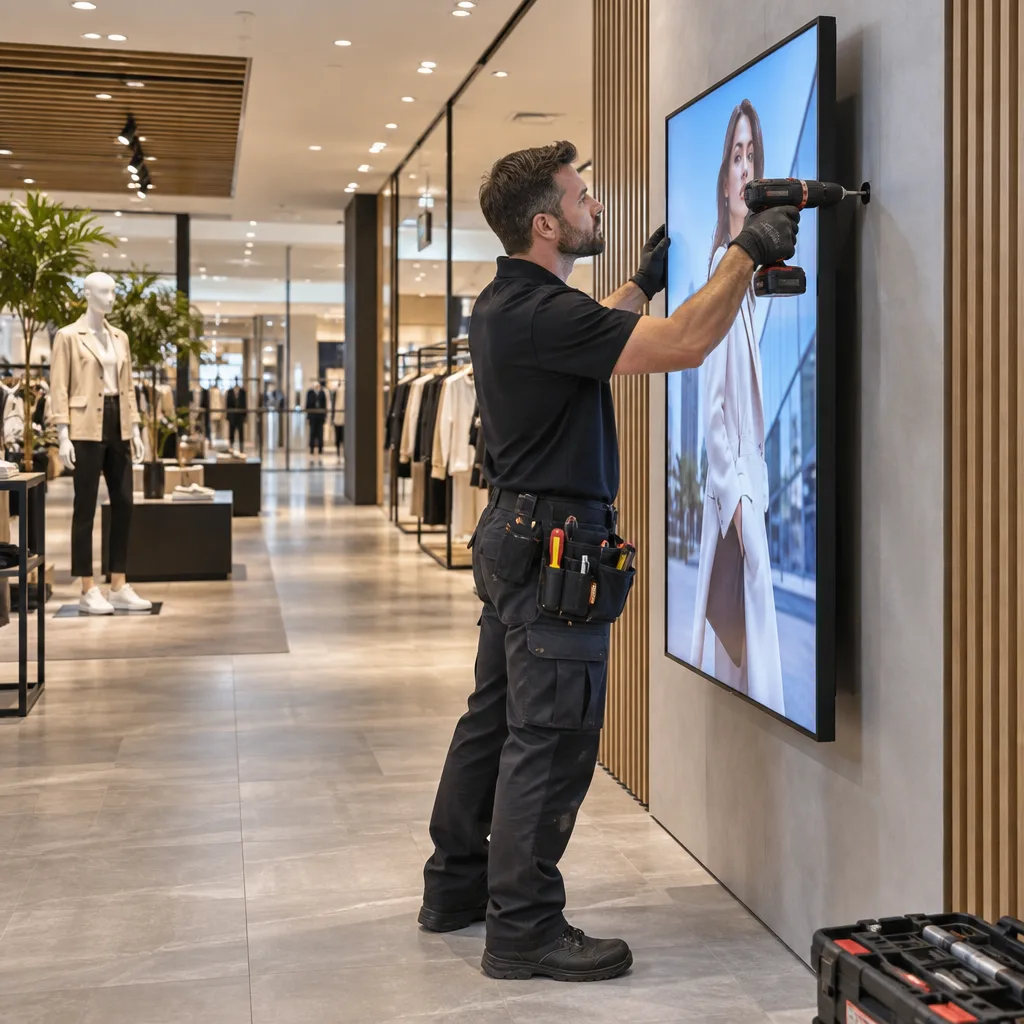 Professional Commercial Display Installation